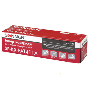 Тонер-картридж SONNEN SP-KXFAT411A для PANASONIC KX-MB1900/2000/2020/2030 321056