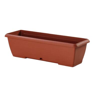 Балконный ящик с поддоном PLASTECNIC S.p.A. 7105489907 TERRAE BOX 100х20х16.7 см, 21.1 л, терра 063199