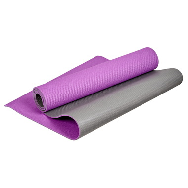 Коврик для йоги и фитнеса BRADEX SF 0689 190х61х0.6 см, двухслойный фиолетовый SF 0689