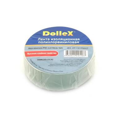 Изоляционная ПВХ лента DolleX PVC, белая, 19 мм х 9,10 м ET10-WHT