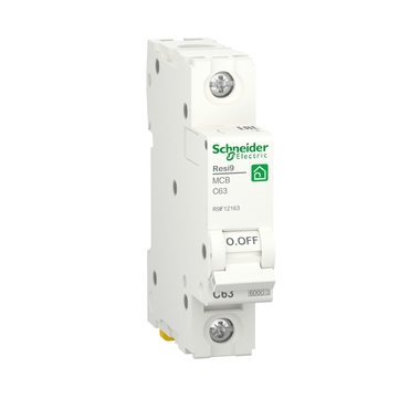 Автоматический выключатель Systeme Electric RESI9 АВ С 63А 1P 6000A R9F12163 SCHNEIDER ELECTRIC