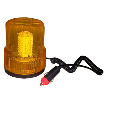 Импульсный маяк ДАЛИ-авто 12V светодиодный, магнит + стационар. желтый DA-01822