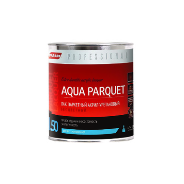 Лак акрил-уретановый паркетный матовый PARADE Professional L50 AQUA PARQUET 0,75л Лк-00004104