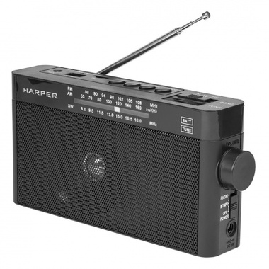 Радиоприёмник HARPER HDRS-377 black H00002236