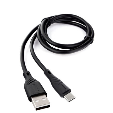 Кабель USB 2.0 Cablexpert, AM/Type-C, издание Classic 0.1, длина 1м, черный CCB-USB2-AMCMO1-1MB