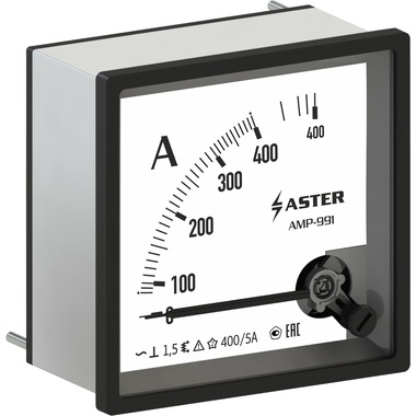 Амперметр Aster AMP-991 400/5А AMP991-400
