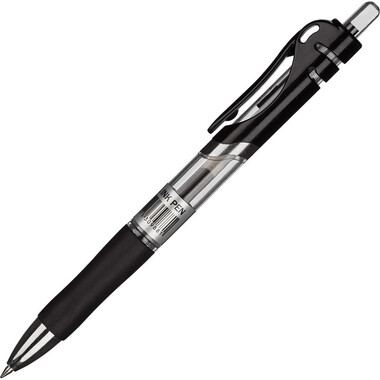 Гелевая автоматическая ручка 12 шт в упаковке Attache Hammer черный стержень 0.5 мм 613149