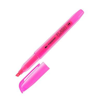 Текстовый маркер INFORMAT FLASH 1-4 мм розовый скошенный флуорисцентный FRK04P