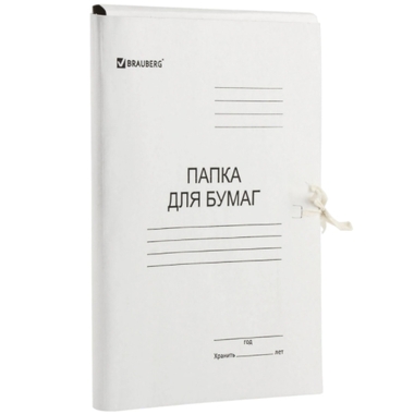 Папка 150 шт в упаковке BRAUBERG для бумаг с завязками картонная гарантированная плотность 300 г/м2 до 200л 124567