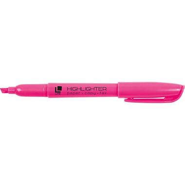 Текстовый маркер LITE тонкий 1-5 мм розовый скошенный FML02P