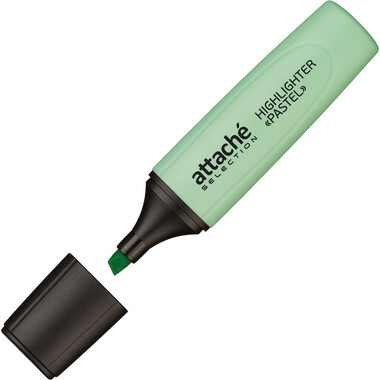Маркер 12 шт в упаковке Attache Selection Pastel выделитель текста 1-5 мм зелёный 958588