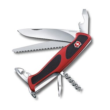 Нож 130 мм, 12 функций, красный Victorinox RangerGrip 55 0.9563.C