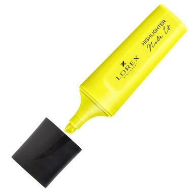 Текстовый маркер LOREX NOTE IT 1-5 мм желтый скошенный LXTMNI-Y