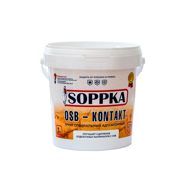 Адгезионный грунт SOPPKA OSB-Kontakt 1кг СОП-Контакт1