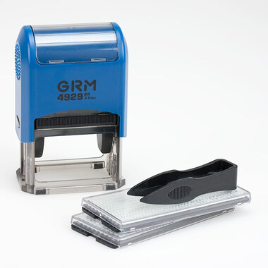 Самонаборный штамп GRM 4929 P3 ЭКОНОМ Typo 6 строк 50х30 мм 2 кассы 6005 и 6006 упаковка 120200150