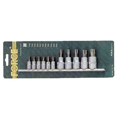 Набор бит-насадок Torx 1/4" и 3/8", 11 шт. FORCE 2111I