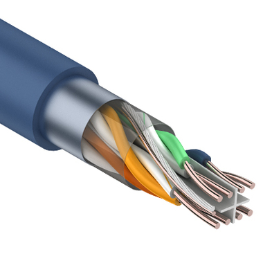 Кабель PROconnect витая пара FTP 4PR 23AWG, CCA, CAT6, бухта 305 м 01-0147-3