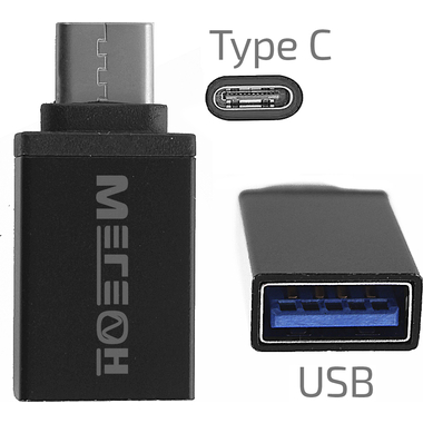 Переходник МЕГЕОН 33201К USB-A мама - USB-C папа к0000020113