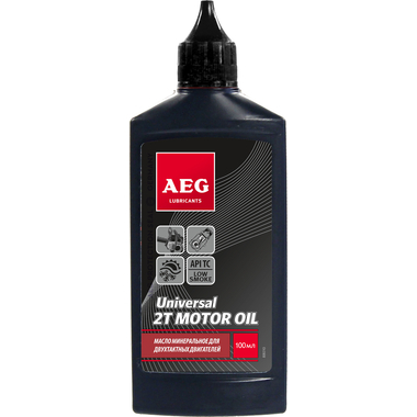 Масло минеральное для двухтактных двигателей API TC AEG Universal 2T 100 мл AEG Lubricants 33199