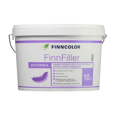 Шпатлевка финишная Finn Filler 10 л TIKKURILA 51464