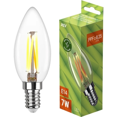 Светодиодная лампа для растений REV FILAMENT свеча C37 7 Вт, E14 32556 7