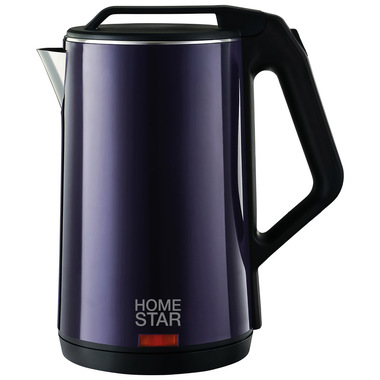 Чайник HomeStar HS-1036 1.8 л фиолетовый двойной корпус 102758