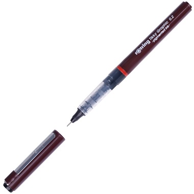 Капиллярная ручка Rotring Tikky Graphic черная, 0.2 мм 1904752