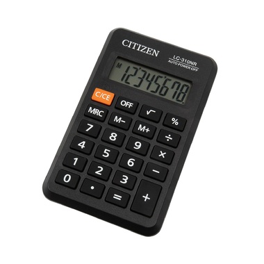 Калькулятор карманный Citizen LC-310NR 8 разрядов, черный