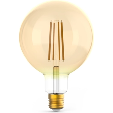 Диммируемая лампа Gauss Filament G125 10W 820lm 2400К Е27 golden LED 1/20 158802010-D