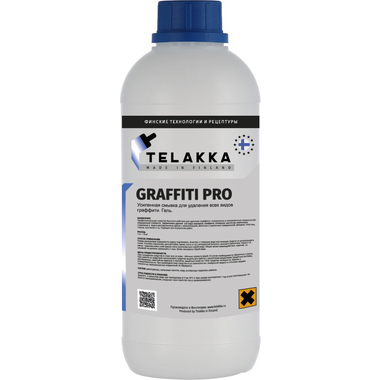 Усиленная смывка для удаления всех видов граффити Telakka GRAFFITI PRO 1 кг