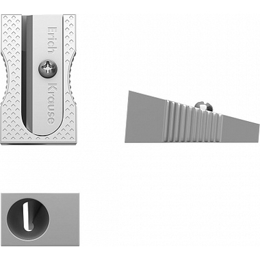 Металлическая точилка ErichKrause Ferro, цвет корпуса серебряный 7074