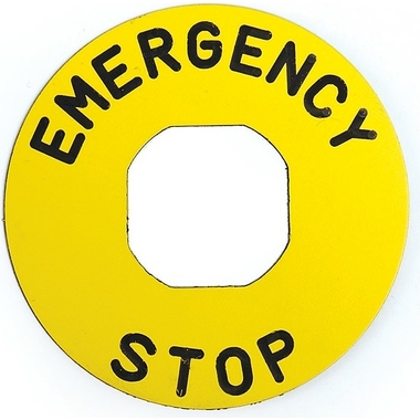 Табличка аварийной кнопки Emas BET90P