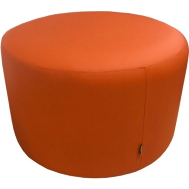 Круглый пуф Мягкий офис диаметр 600 мм, оранжевый ПФ6КР01ОР