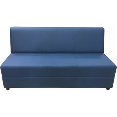 Секция дивана Мягкий офис Кардинал трехместная синяя КРД701СН
