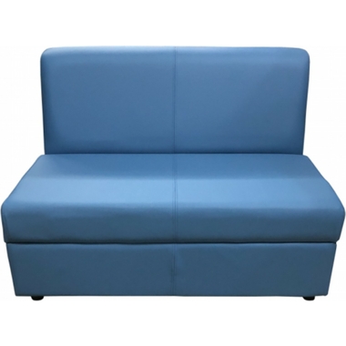 Секция дивана Мягкий офис Кардинал двухместная голубая КРД601ГЛ