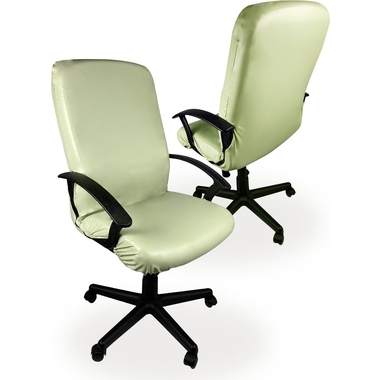 Чехол для компьютерного кресла ГЕЛЕОС 528Л размер L, кожа, зеленый чай ГЧ00528Л