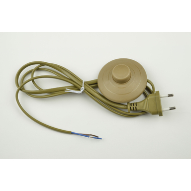 Сетевой шнур с вилкой и выключателем Uniel 02A-170 BROWN UCX-C20 UL-00004436