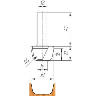 Фреза ФК 0973 МебельДрев 4627198886535