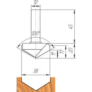 Фреза ФК 1024 МебельДрев 4627198886511