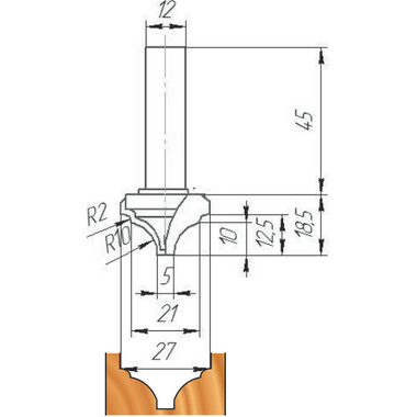 Фреза ФК 0535 МебельДрев 4627198885729