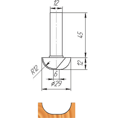 Фреза ФК 0190 МебельДрев 4627198884661