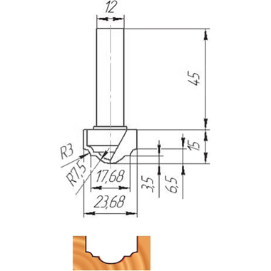 Фреза ФК 0145 МебельДрев 462719888454