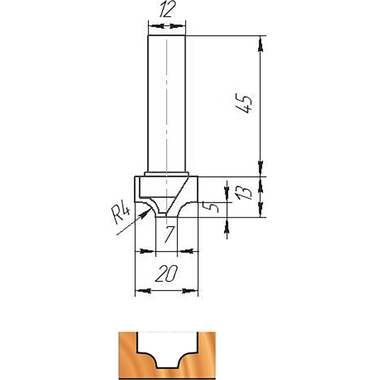 Фреза ФК 0154 МебельДрев 4627198884579