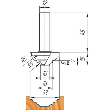 Фреза ФК 0080 МебельДрев 4627198884432