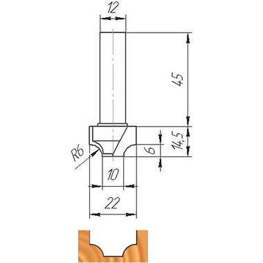 Фреза ФК 0155 МебельДрев 4627198884586
