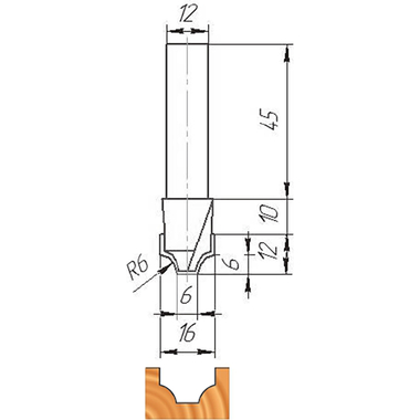 Фреза ФК 0450 МебельДрев 4627198885460