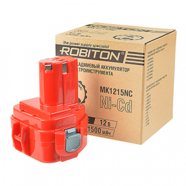 Аккумулятор MK1215NC (12 В, 1.5 Ач) для электроинструментов Makita Robiton 16524