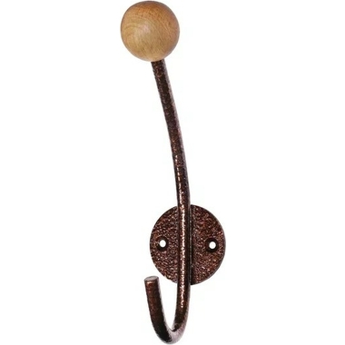Настенная вешалка Трибатрон НВд-1 медный антик с деревянными шариками 3665