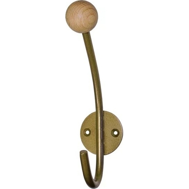 Настенная вешалка Трибатрон НВд-1 золотой металлик с деревянными шариками 3664