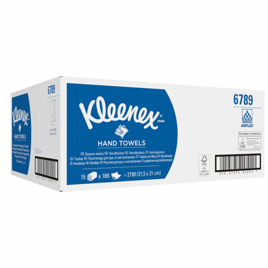 Сложенные полотенца для рук Kimberly-Clark Kleenex белый 6789